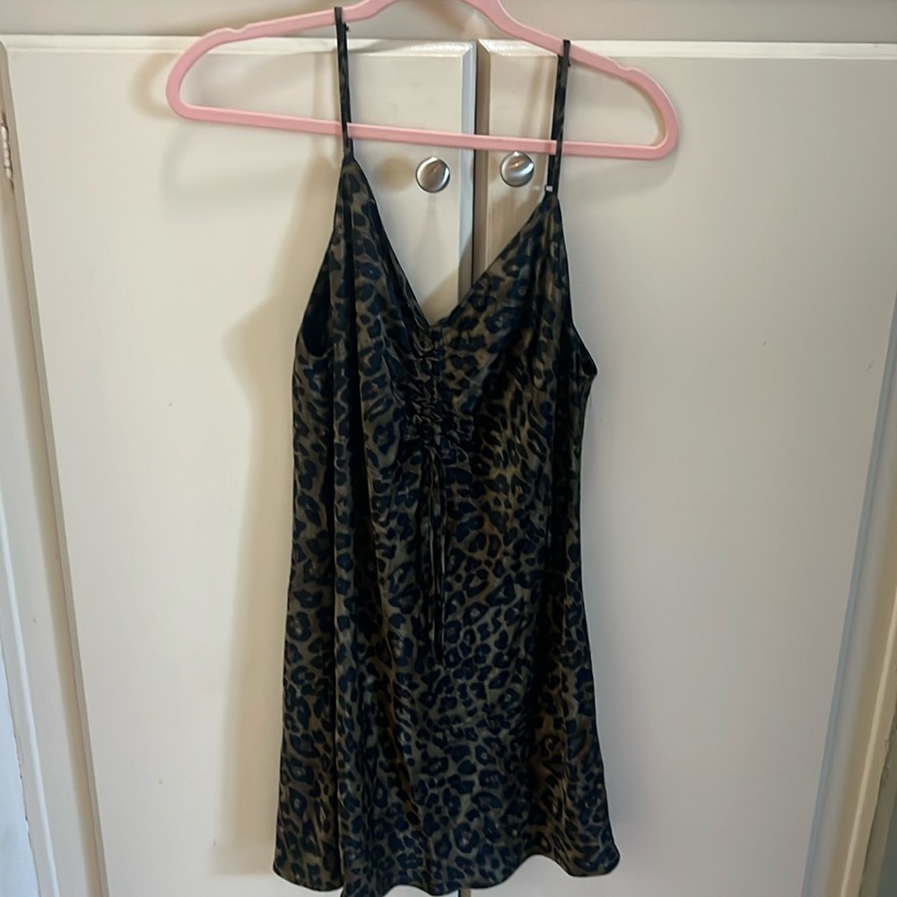 Large leopard print Zara dress
